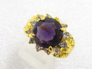 色石　指輪(18.5号)